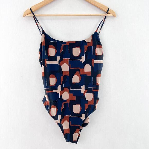 Madewell Other - Madewell Second Wave Spaghetti-Strap One-Piece Swimsuit in Color Collage Medium
